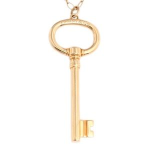 Tiffany & Co. Gold Key Necklace